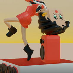 betty-rockeuse.png STL file DIORAMA BETTY BOOP ROCKER・Model to download and 3D print