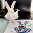 easter-gnome-05.jpg STL file Easter Hairy Gnome with a bunny costume・3D print model to download