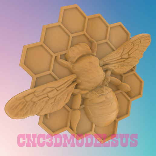 🐝 bee 2,3D MODEL STL FILE FOR CNC ROUTER LASER & 3D PRINTER・ STL File ...