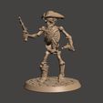 SkellPirate00.JPG 28mm Undead Skeleton Pirate Miniature