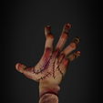 Hand_Wednesday_12.png Wednesday Addams Family Hand for Cosplay 3D print model