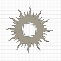 cotl.png STL file Wheel of Time symbols - Children of the Light・3D printing design to download