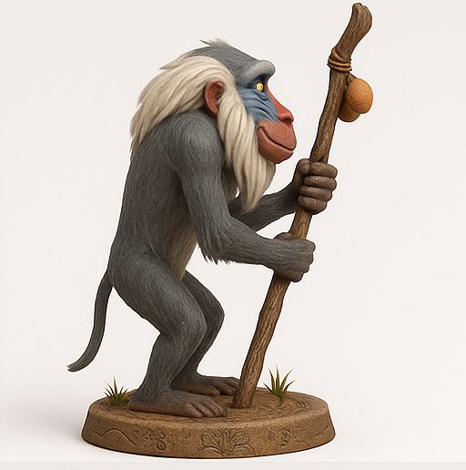 🦁 Rafiki Statue・ STL File for 3D printing・Cults