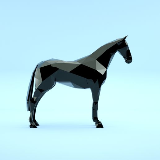 LOW POLY HORSE 3D model
