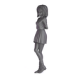 natsuko-mogi10.png Natsuko Mogi anime girl character Initial D series leaning pose 3D print model