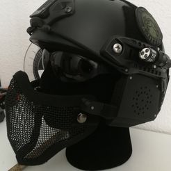 IMG_20180702_175511.jpg STL file FAST EMERSON V2.0 HELMET MASK/GRILL ATTACHMENT・Template to download and 3D print
