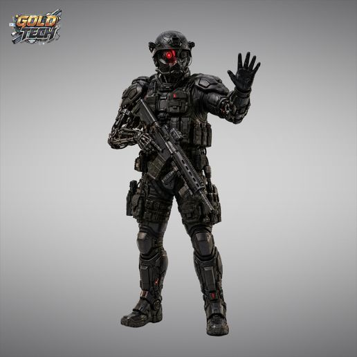 03-techdemon-quantum-force-scifi-tabletop-collector-character-commander.jpg Tech Demon - Quantum Force Commander Sci-Fi STL  (120mm & 32mm)