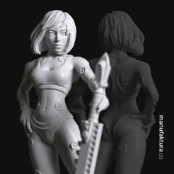 sds05a-01.jpg Sedition Series 05a – Gene-enhanced Female Battle Sister with Chainsaw Sword