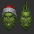 GrinchCults_0002_Grinch1.jpg THE GRINCH (Jim Carrey) Christmas Ornament 2 X 1