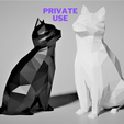 catpriv.png Low Poly Cat (No Supports!) (Private Use)