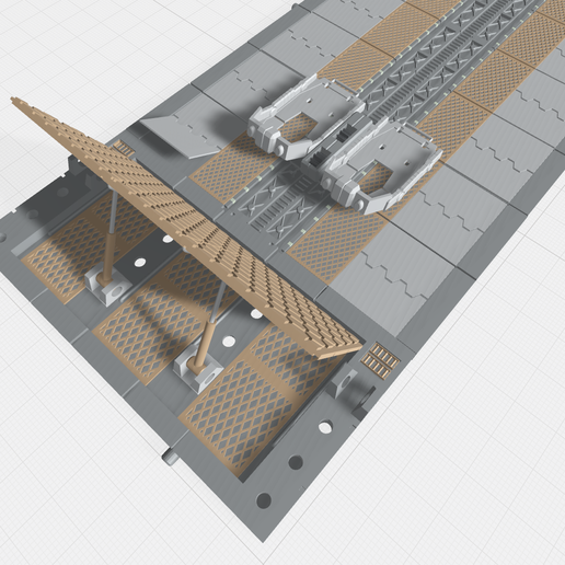 Final MHB03C- Mecha Hangar Bay 03 Customize-04.png -MHB01-04C- Mech Hangar Bay HG Bundle Set 3D print model files