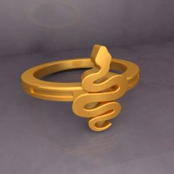 Preview-01-KTFRD06 Filigree Snake Geometric Ring design 3D Print by KTkaRaj.jpg STL file KTFRD06 Filigree Snake Geometric Ring 3D design Jewelry・3D printer design to download, KTkaRAJ