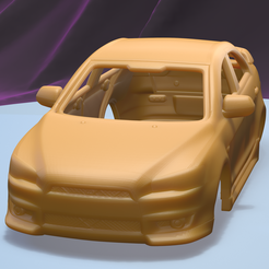 a001.png Fichier STL MITSUBISHI LANCER SEDAN 2009 (1/24) carrosserie imprimable・Modèle à imprimer en 3D à télécharger