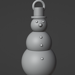 snowman.png Snowman Christmas Ornament