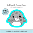Etsy-Listing-Template-STL.png Seal Squish Cookie Cutter | STL File