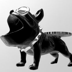 dogmouth-1.2.jpg Archivo STL BANDEJA CON DISEÑO DE BOCA DE PERRO MAYORDOMO・Plan para descargar y imprimir en 3D