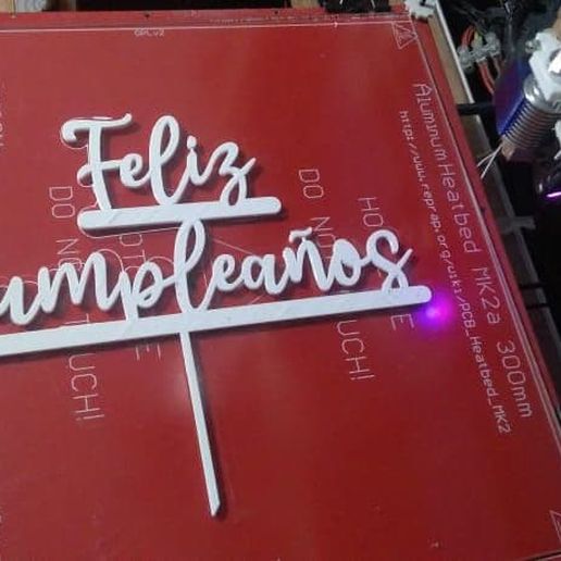 Happy Birthday Big TOPPER 3D model