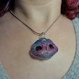 345.jpeg STL-Datei Barn owl bird- jewellery, pendant, necklace, earring・3D-druckbare Vorlage zum herunterladen