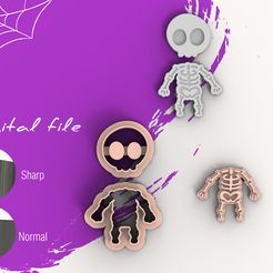 Voodoo Doll Halloween Polymer Clay Cutter