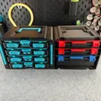 1000108218.webp Modular 3D-Printed Hardware Organizer with Labeled Drawer System