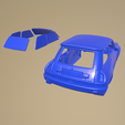 a003.png RENAULT 5 TURBO 1980 PRINTABLE  CAR BODY WITH WINDOW GLASSES