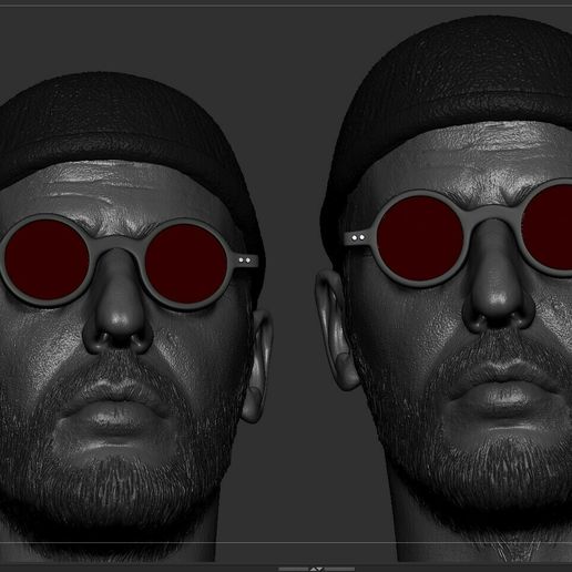 👖 Leon The Professional - Jean Reno Head・ STL File for ・Cults