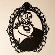 Villains-Ursula.jpg Mirror Villain Silhouette 4pk Maleficent Ursula Cruella Dr Facilier Shadow Man
