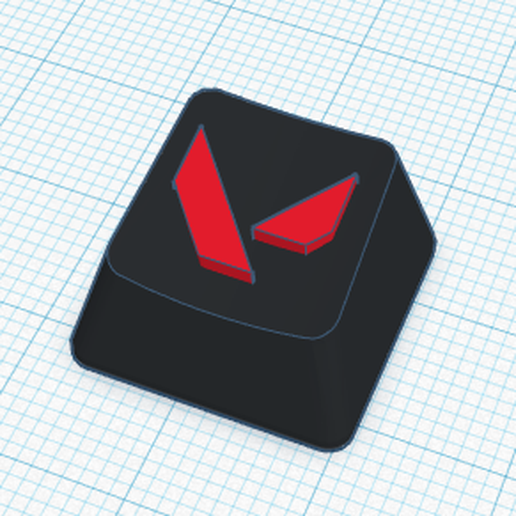 Keycap Valorant Romer-g // Remix 3D model