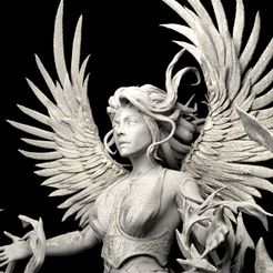 02.jpg 3D file Magician women - miniatures - magic fantasy・3D printable model to download