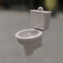 1.png Free STL file Toilet Toilet , key ring - pendant - earring・3D printer model to download