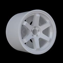 Volk-Rays-TE37.jpg Fichier STL Jantes 1/64 pour hotwheels・Objet pour impression 3D à télécharger, TIPO