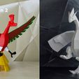 Pokemon_Low_poly_gold_silver.jpg Second Generation Low-poly Pokemon Collection
