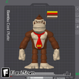 Flexi-Town-Donkey-Kong.png Flexi Donkey Kong, Articulated fidget figure, 3mf included