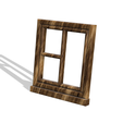 Window-4-3.png MINIATURE WINDOW 1:24 SCALE FOR DOLL HOUSE