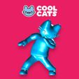Dab-dabbin-cool-cat-pose-3d-model_coolcats_NFT3.jpg Cool Cats NFT Dab Pose - Figure imprimée en 3D