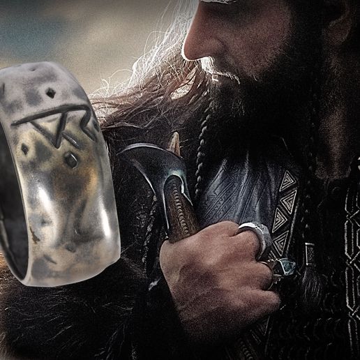 💍 Lord of the Rings Thorin Oakenshield Dwarven Rings・ STL File for ・Cults