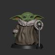 101.jpg Baby Yoda - Holding Chewing and  Reaching for the Ball - Fan Art