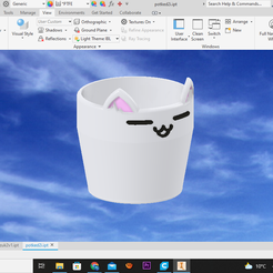Ekran-Görüntüsü-1854.png Download STL file cute pot cat • 3D printer object, guvenonru
