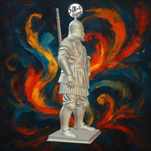 jpg_frame_15.jpg Gepanzerter kaukasischer Krieger mit Helm - SoliDRawinGs SG1922