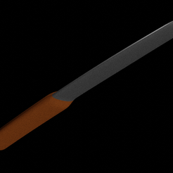 Tanto-con-hoja.png STL-Datei So viel zur Ausbildung 2.0・3D-Druck-Idee zum Herunterladen