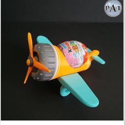 004.jpg 3D-Datei Kinder Surprise Egg Toy Flugzeug - Keine Stützen・3D-druckbares Modell zum Herunterladen