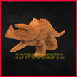 30.png Dinosaur 3D stl model relief wall decor, CNC Router Engraver, Artcam, Aspire, CNC files