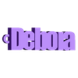 debora.stl PACK OF NAME KEY RINGS (100 NAMES) VOLUME 2