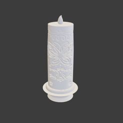 encanto-candle.jpg Archivo STL Vela mágica encantada con luz LED inspirada en Encanto・Plan imprimible en 3D para descargar