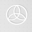 TriquetrainCircle.jpg Triquetra in Circle, Trinity Knot Symbol. Pagan, Wiccan