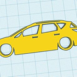 Web-capture_17-9-2023_112332_www.tinkercad.com.jpeg Archivo STL Llavero Silueta Peugeot 407 SW Estate・Modelo de impresión 3D para descargar