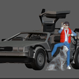2.png MARTY MCFLY DOC EMIT BROWN BACK TO THE FUTURE FIGURINE MINIATURE 1:24 3d print