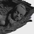 15.jpg NEWBORN BABY SLEEPING ON THE WINGS 3D print model