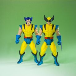1.jpg STL file Wolverine TAS 1993 Articulated Print-in-Place・3D print design to download