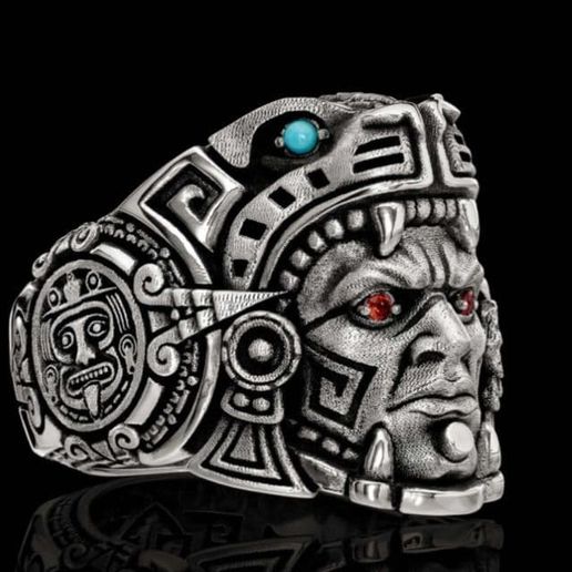 Aztec ring 3D model